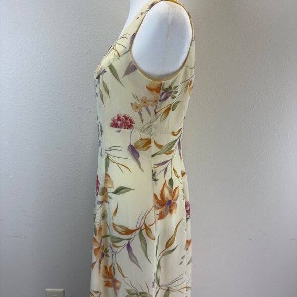 Vtg T R Bentley Floral Maxi Sundress Size 6 Sleeveless Cottage Core Fairycore - Picture 6 of 15